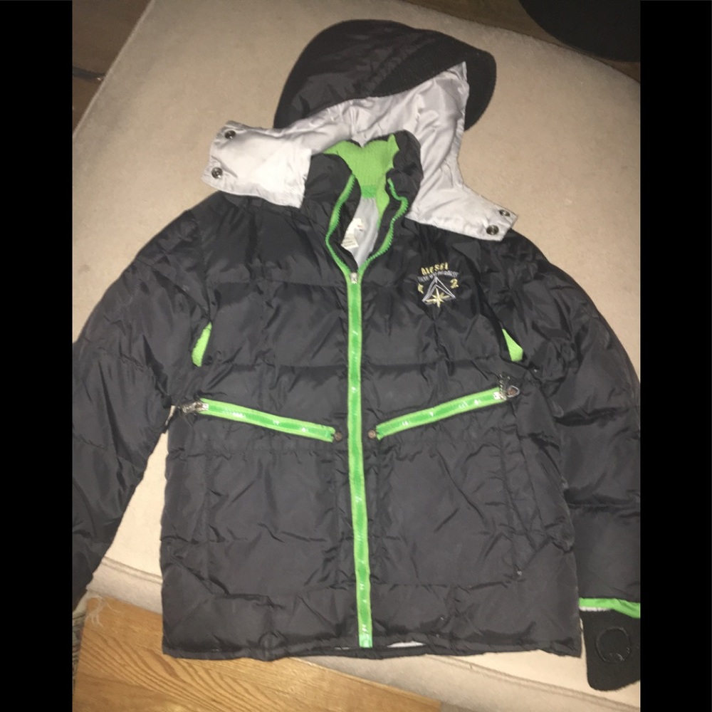 Diesel Small Hooded Winter Coat